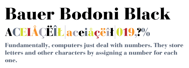 Bauer Bodoni Font Free Download